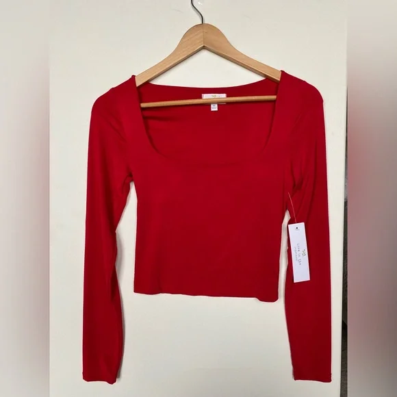 XS Red Crop Top - Picture 1 of 5